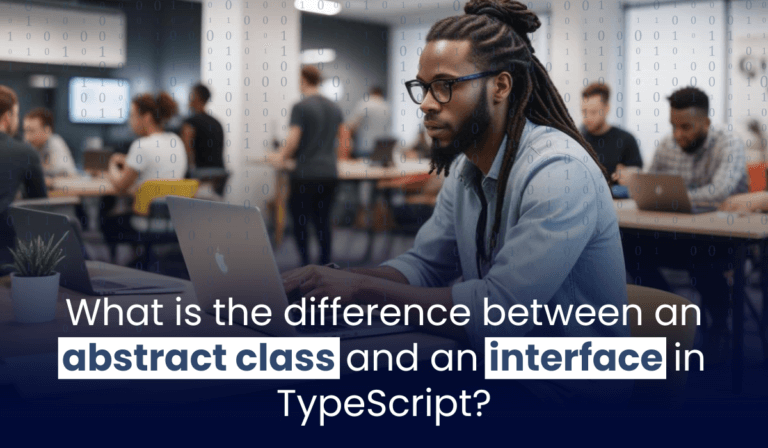 What is the difference between an abstract class and an interface in TypeScript?